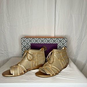 Isola Gold Gladiator Sandles